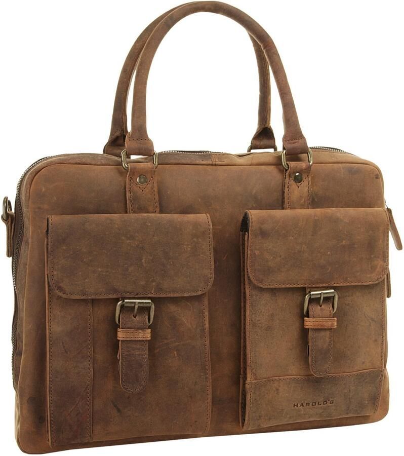 Harold's Aktetas Antiek echt leder - Foto 4