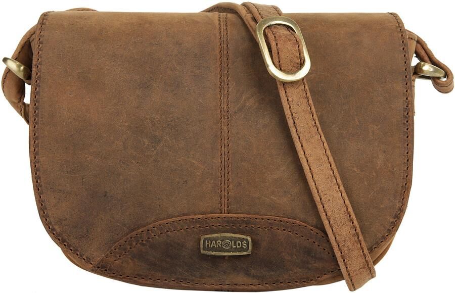 Harold's Schoudertas Antiek echt leder - Foto 8