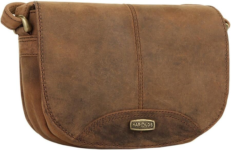 Harold's Schoudertas Antiek echt leder - Foto 5
