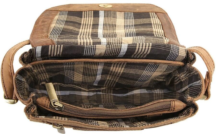 Harold's Schoudertas Antiek echt leder - Foto 6