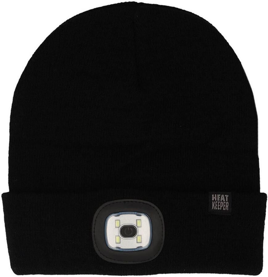 HEAT keeper Gebreide muts THERMAL BEANIE+LED LIGHT RECHARGE oplaadbare afneembare led-lamp voor de donkere tijd van het jaar (2 stuks) - Foto 2