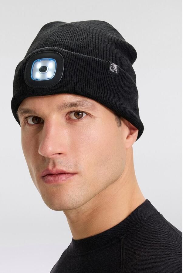 HEAT keeper Gebreide muts THERMAL BEANIE+LED LIGHT RECHARGE oplaadbare afneembare led-lamp voor de donkere tijd van het jaar (2 stuks) - Foto 13