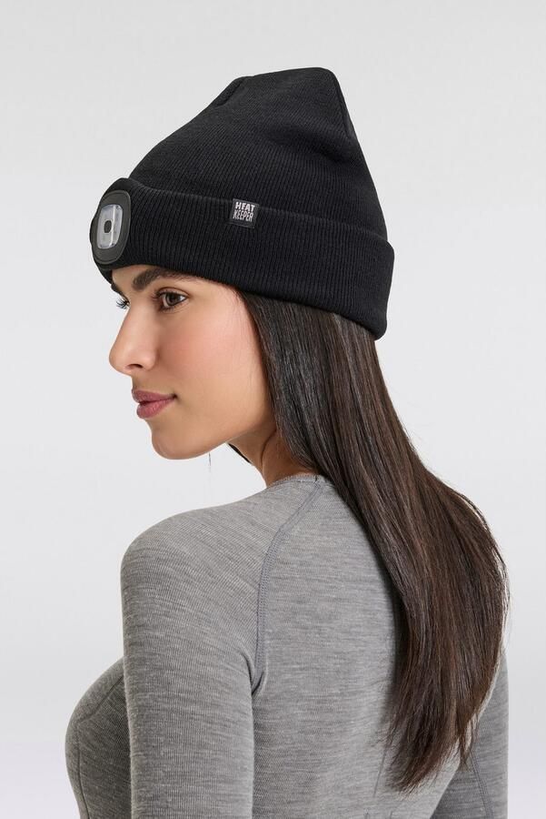 HEAT keeper Gebreide muts THERMAL BEANIE+LED LIGHT RECHARGE oplaadbare afneembare led-lamp voor de donkere tijd van het jaar (2 stuks) - Foto 15