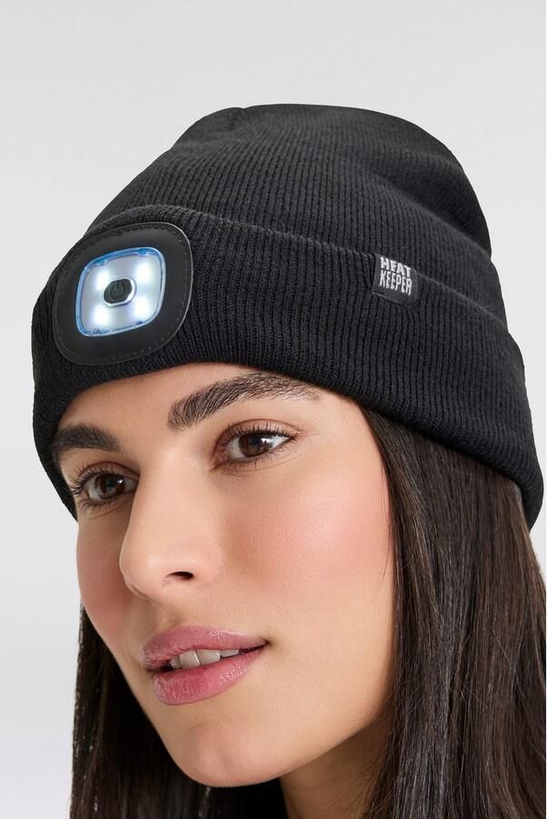 HEAT keeper Gebreide muts THERMAL BEANIE+LED LIGHT RECHARGE oplaadbare afneembare led-lamp voor de donkere tijd van het jaar (2 stuks) - Foto 14