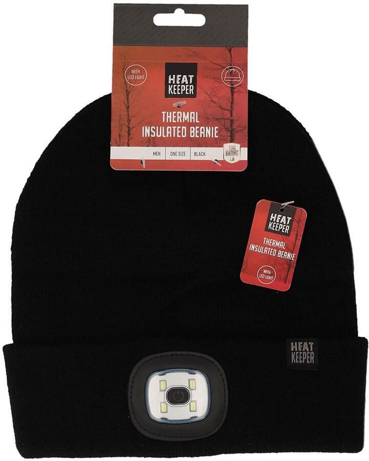 HEAT keeper Gebreide muts THERMAL BEANIE+LED LIGHT RECHARGE oplaadbare afneembare led-lamp voor de donkere tijd van het jaar (2 stuks) - Foto 7