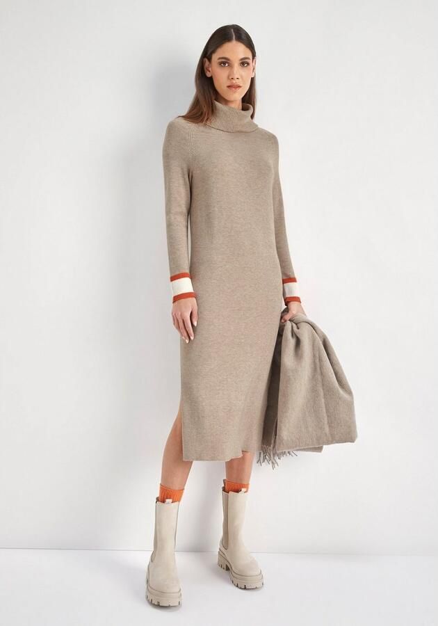 HECHTER PARIS Gebreide jurk met contraststrepen - Foto 4