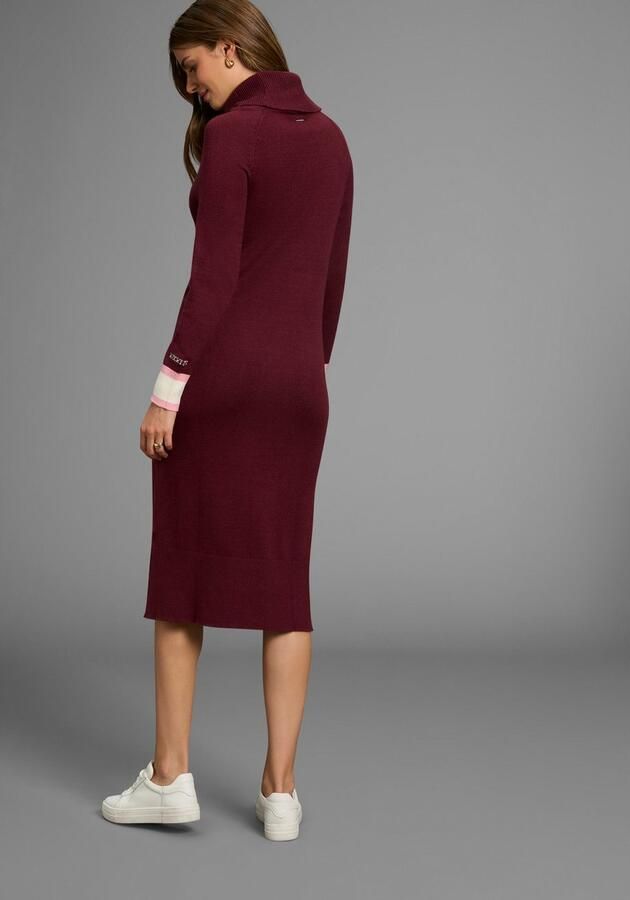 HECHTER PARIS Gebreide jurk met contraststrepen - Foto 6