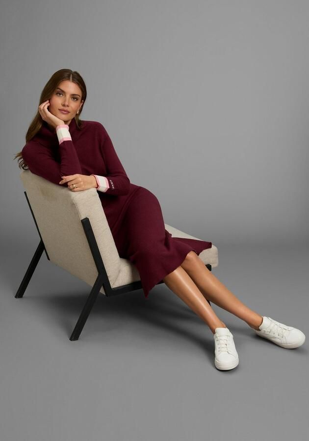 HECHTER PARIS Gebreide jurk met contraststrepen - Foto 2