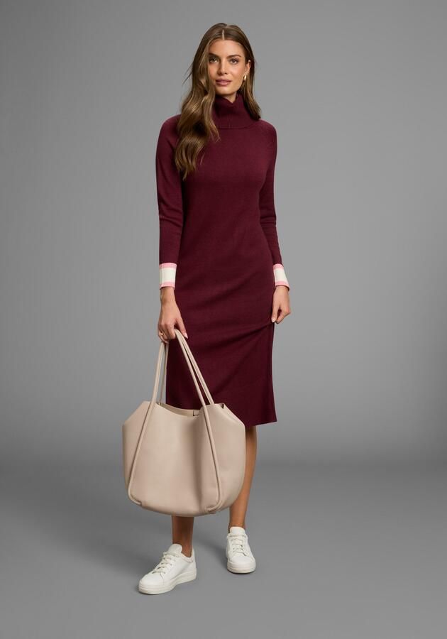 HECHTER PARIS Gebreide jurk met contraststrepen - Foto 3