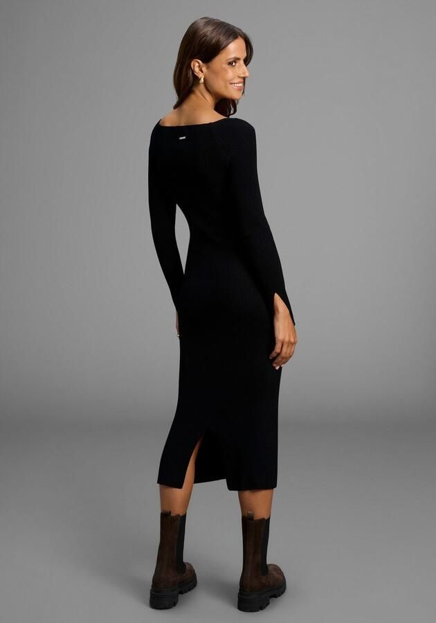 HECHTER PARIS Gebreide jurk met cutouts en knopen nieuwe collectie - Foto 2