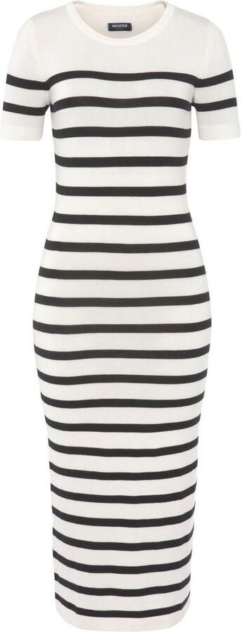 HECHTER PARIS Gebreide jurk met strepen - Foto 6