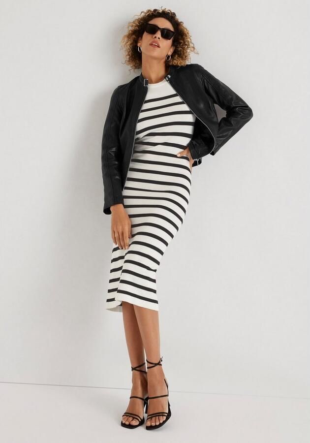 HECHTER PARIS Gebreide jurk met strepen - Foto 5