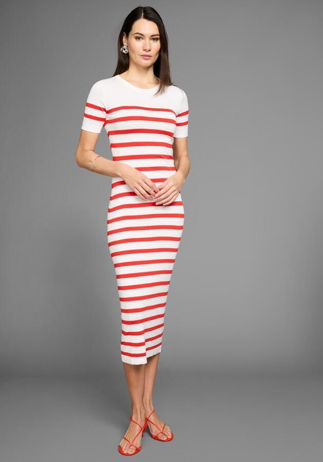 HECHTER PARIS Gebreide jurk met strepen - Foto 6