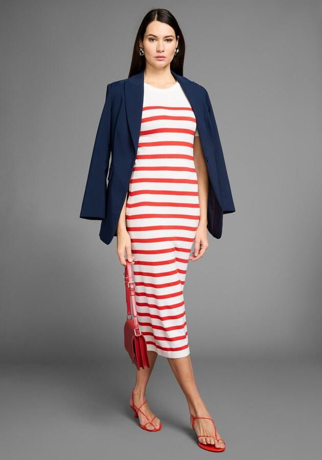 HECHTER PARIS Gebreide jurk met strepen - Foto 3