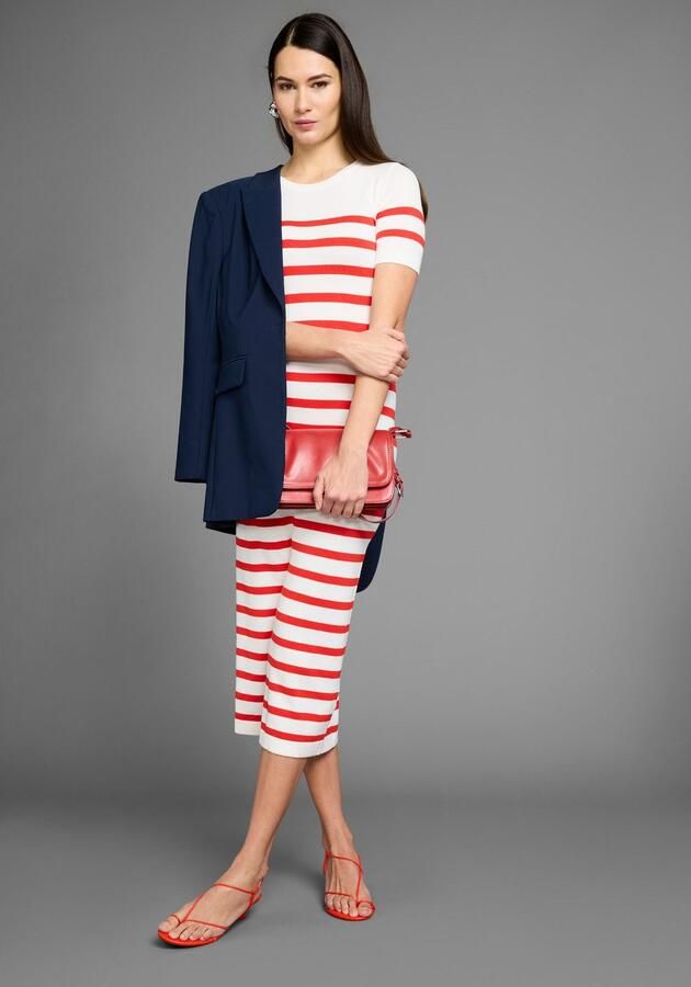 HECHTER PARIS Gebreide jurk met strepen - Foto 4