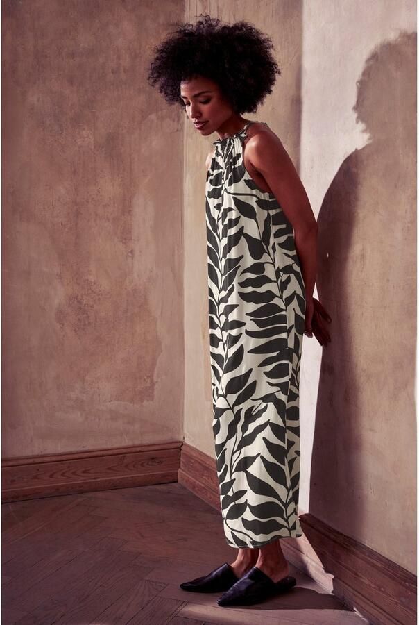 HECHTER PARIS Midi-jurk met all-over print en bindstrik - Foto 9