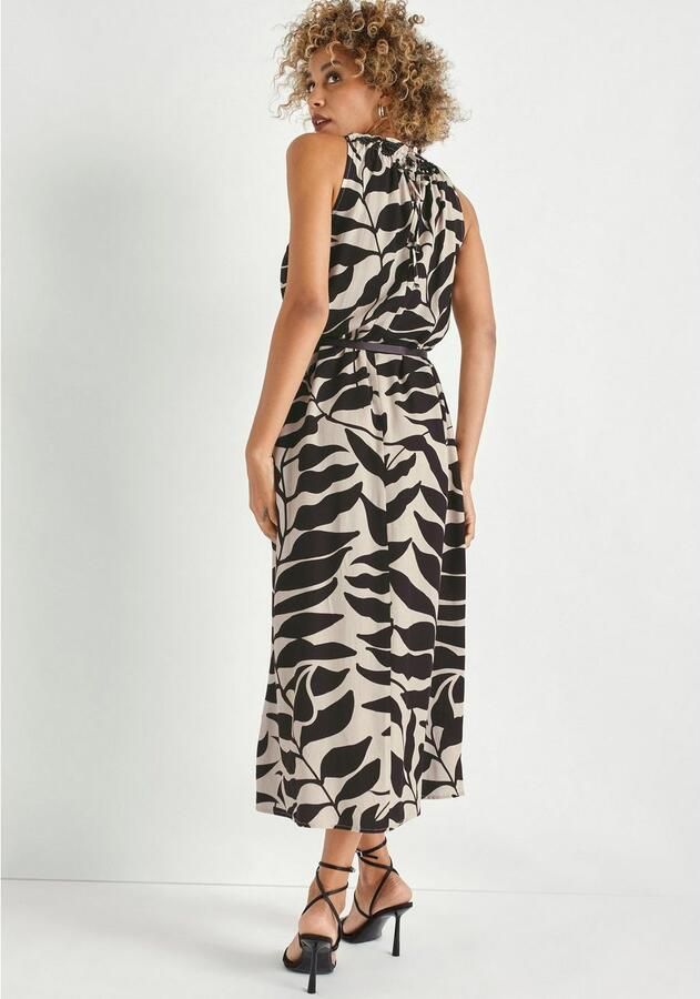 HECHTER PARIS Midi-jurk met all-over print en bindstrik - Foto 5