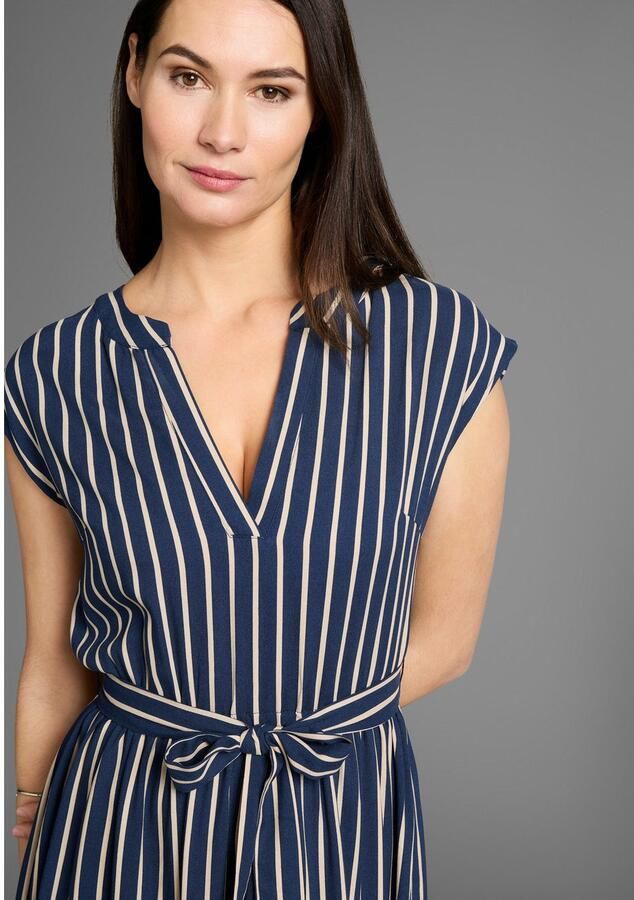 HECHTER PARIS Midi-jurk met bindstrik