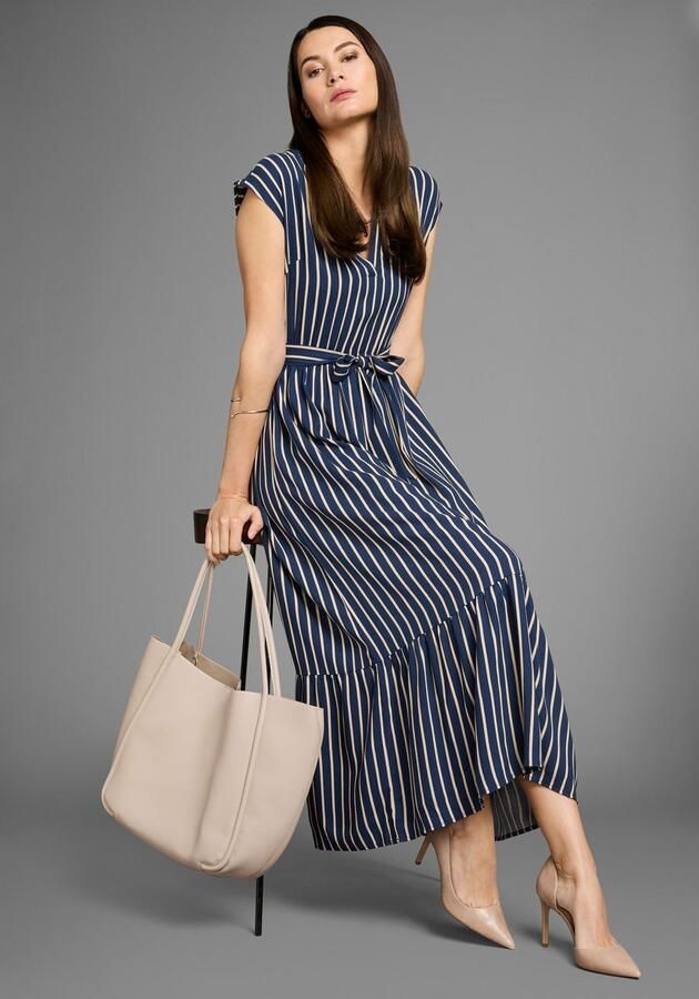 HECHTER PARIS Midi-jurk met bindstrik - Foto 4