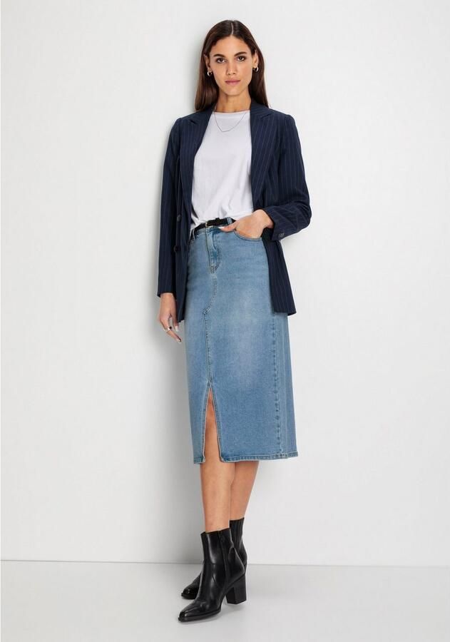 HECHTER PARIS Midirok met splitje voor - Foto 4
