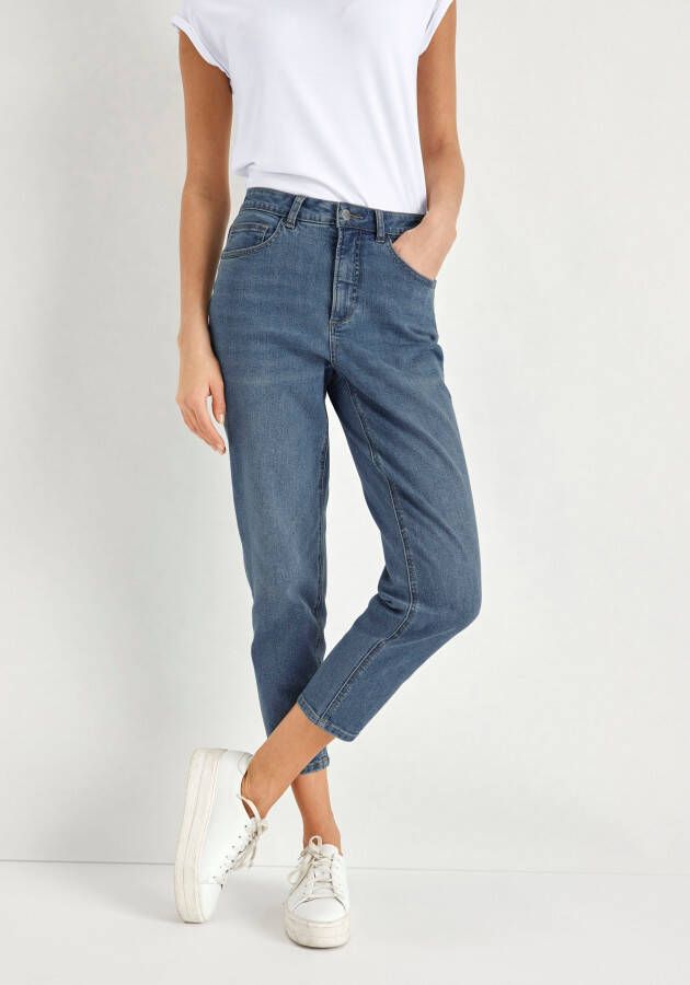 HECHTER PARIS Mom jeans met stijlvolle used look