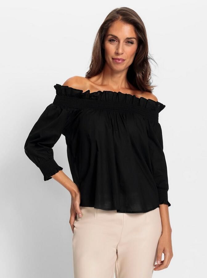 Heine Blouse met car hals