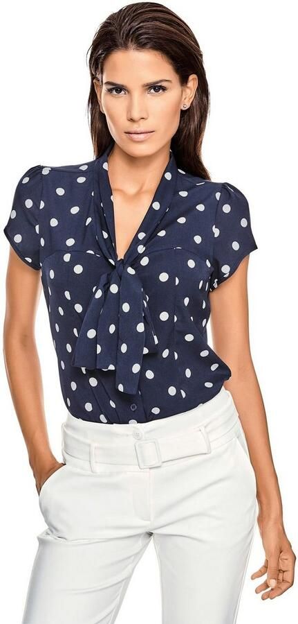Heine Blouse met kraagstrik - Foto 3