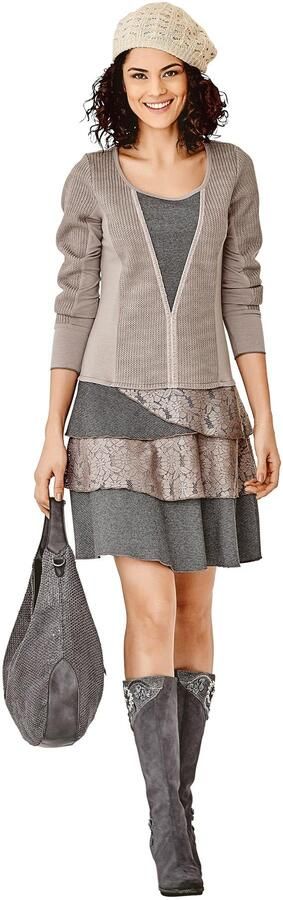 Heine Gebreide jurk Jerseyjurk - Foto 4