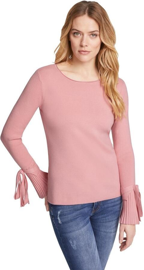 LINEA TESINI by Heine Gebreide trui met plissé gordijn - Foto 4