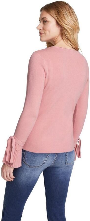 LINEA TESINI by Heine Gebreide trui met plissé gordijn - Foto 3