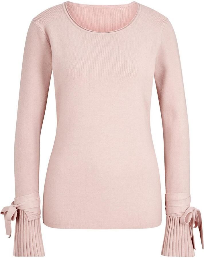 LINEA TESINI by Heine Gebreide trui met plissé gordijn