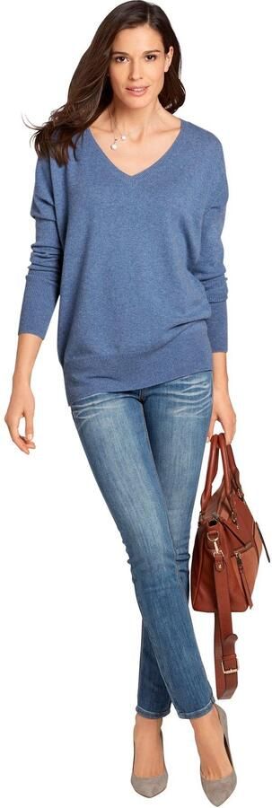 Heine Gebreide Trui met V-hals - Foto 5