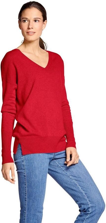 Heine Gebreide Trui met V-hals - Foto 3