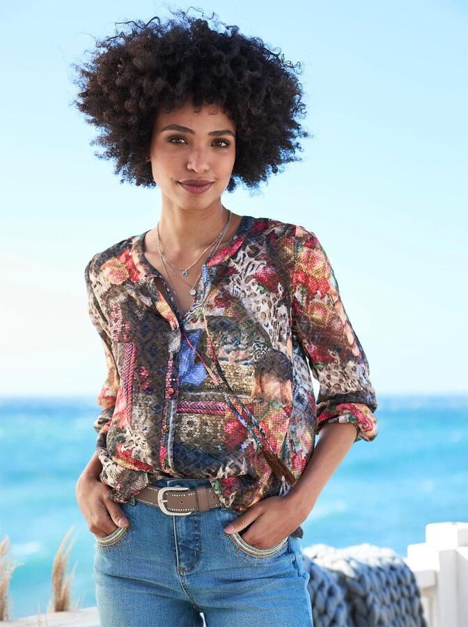 Heine Gedessineerde blouse - Foto 4