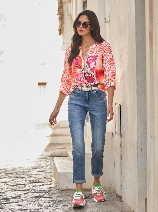 Heine Gedessineerde blouse - Foto 4