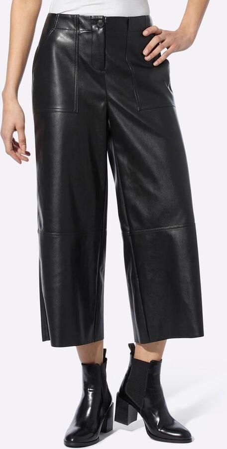 Heine Imitatieleren broek - Foto 4