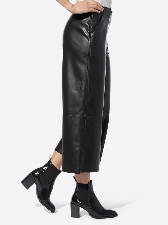 Heine Imitatieleren broek - Foto 2