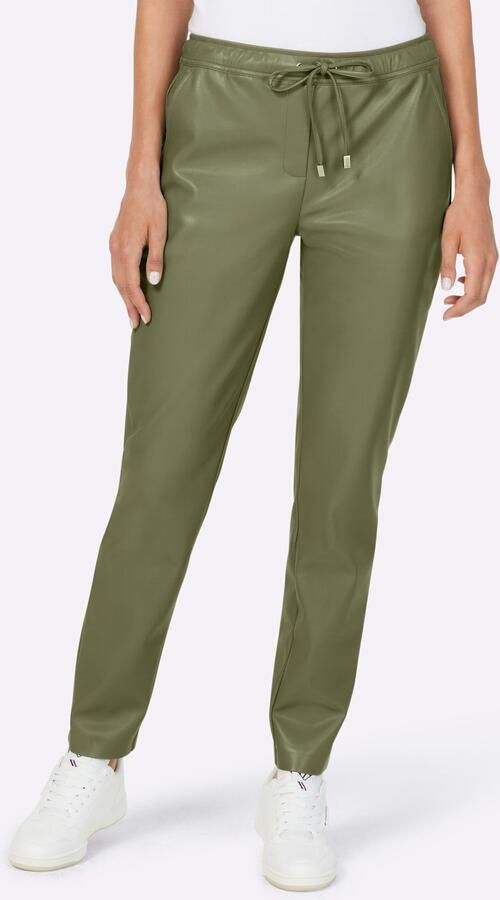 Heine Imitatieleren broek - Foto 4