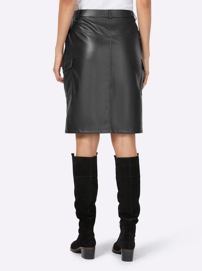 Heine Imitatieleren rok - Foto 3