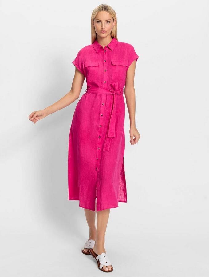 Heine Jurk met overhemdkraag Jurk