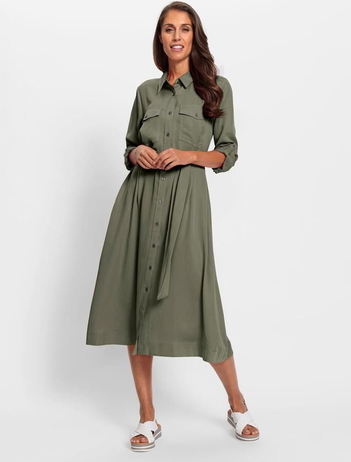 Heine Jurk met overhemdkraag Overhemdjurk - Foto 3