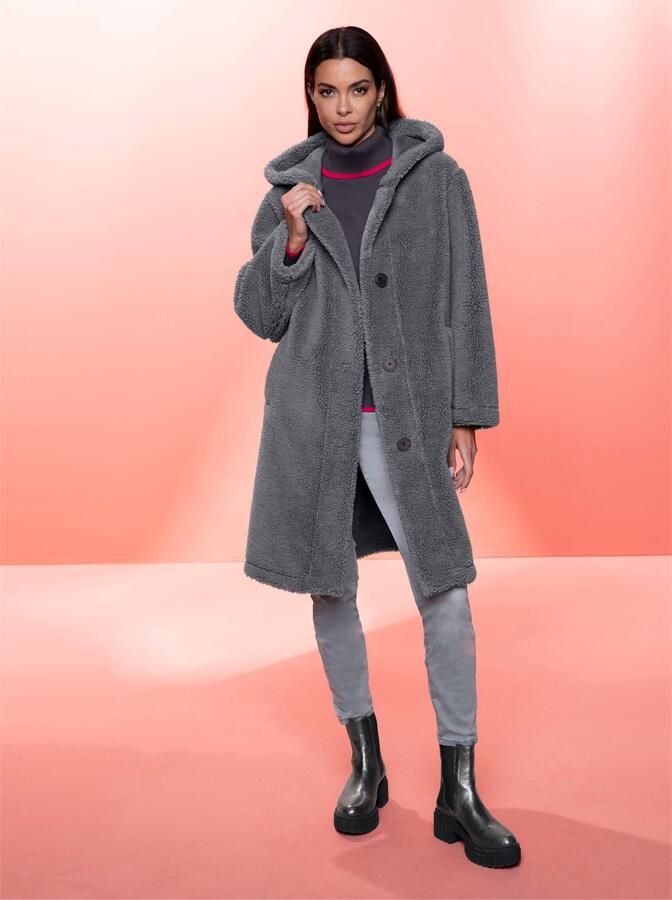 Heine Lange jas van imitatiebont - Foto 5