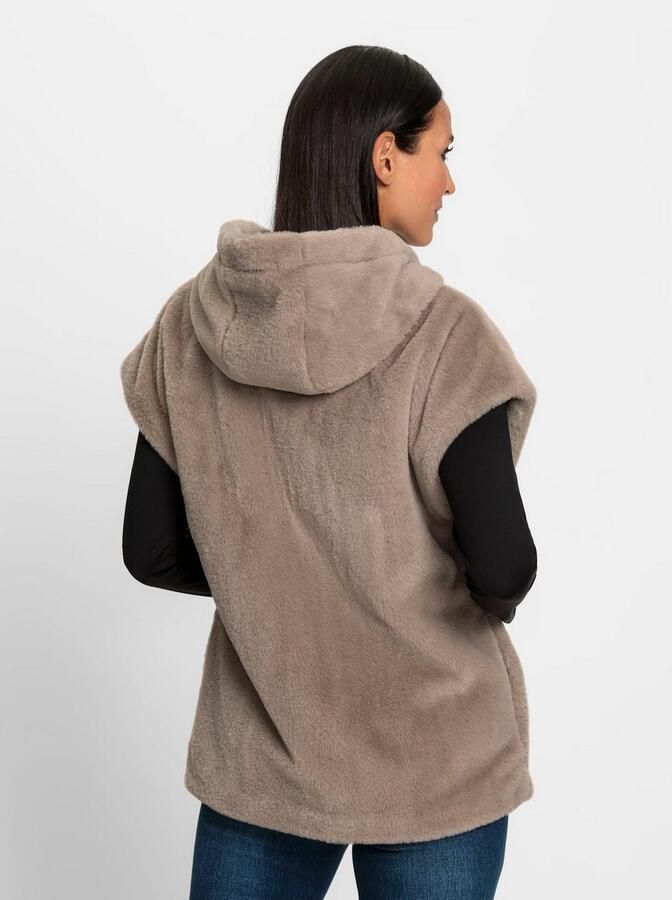 Heine Mouwloos vest van imitatiebont - Foto 2