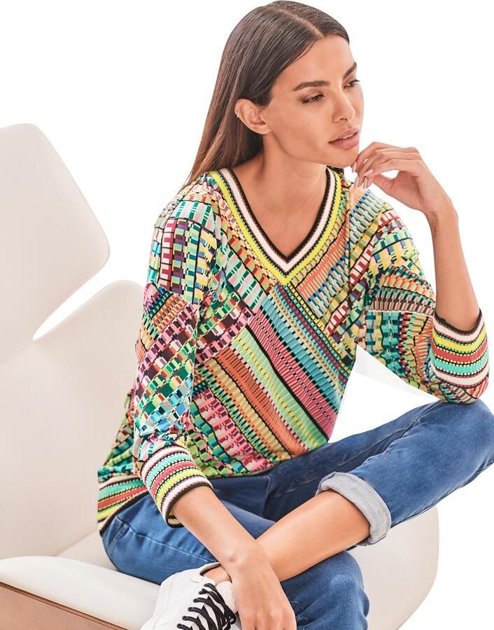 Heine Shirt met 3 4-mouwen Gedessineerd shirt (1-delig) - Foto 4