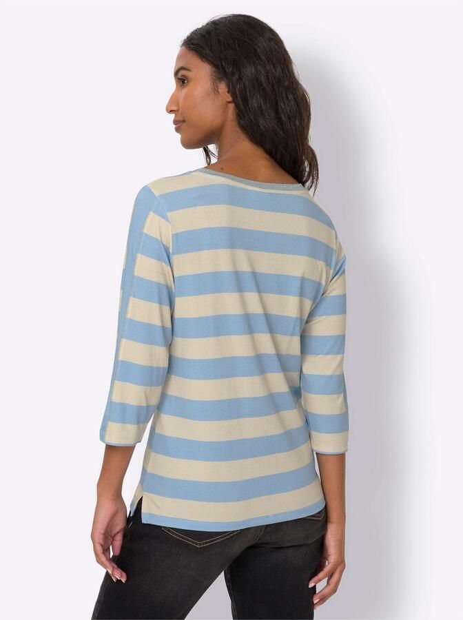 Heine Shirt met 3 4 mouwen Gedessineerd shirt (1-delig)