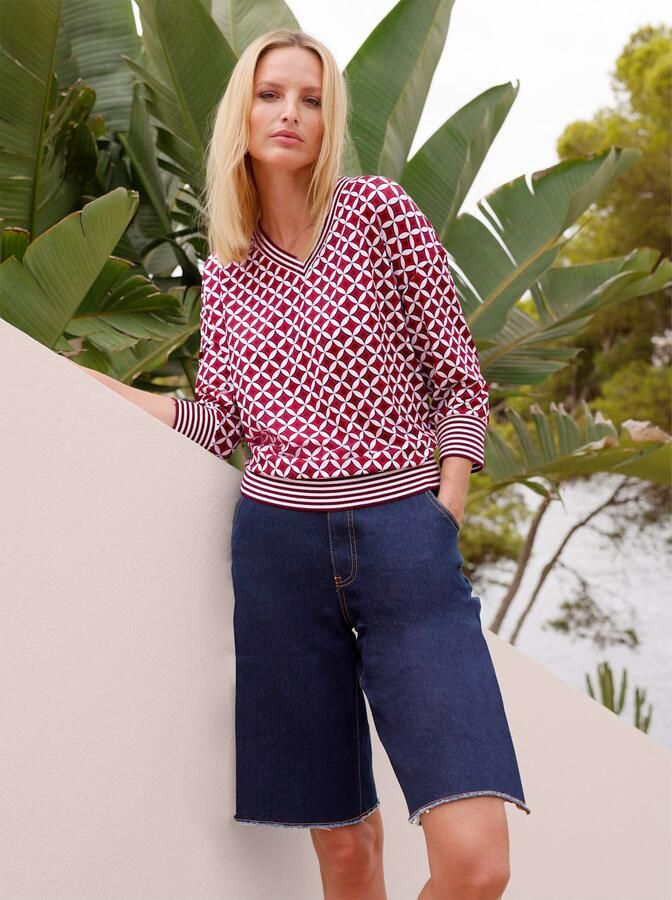 Heine Shirt met 3 4 mouwen Gedessineerd shirt (1-delig) - Foto 4