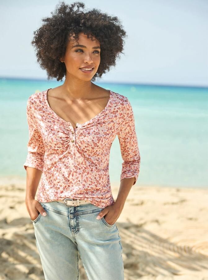 Heine Shirt met 3 4 mouwen Gedessineerd shirt (1-delig) - Foto 4