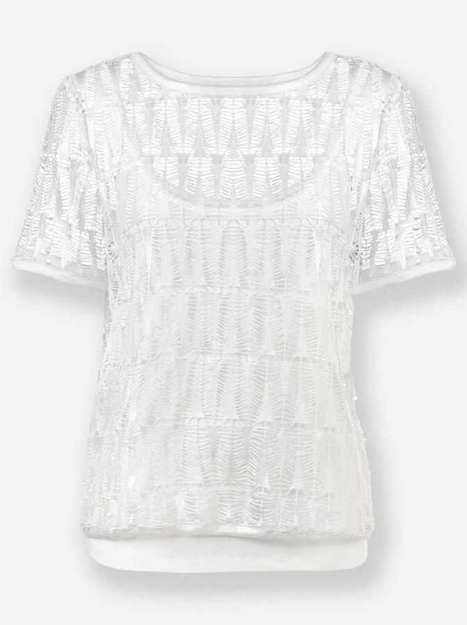 Heine Shirt met korte mouwen Kanten shirt (1-delig) - Foto 3