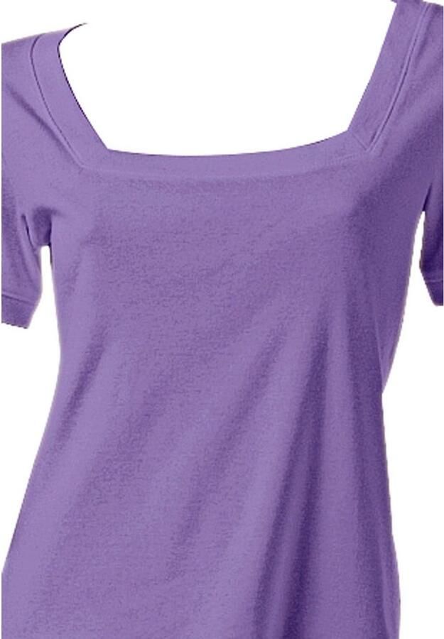 Heine Shirt met korte mouwen Shirt met carréhals (1-delig)