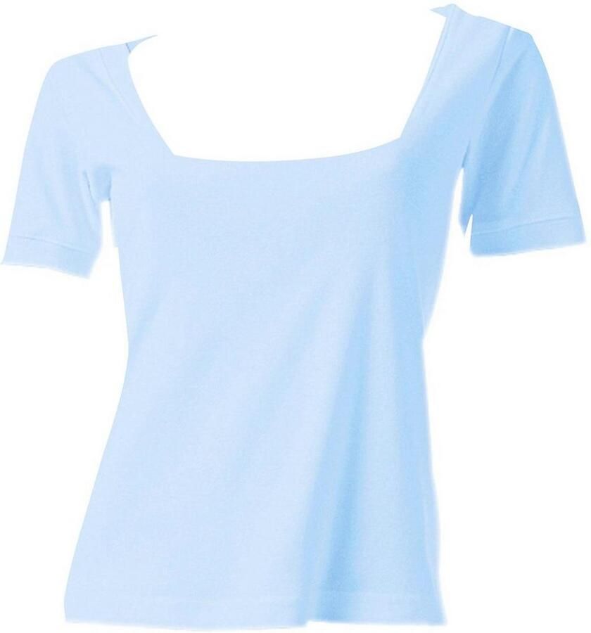 Heine Shirt met korte mouwen Shirt met carréhals (1-delig)